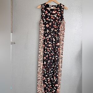 J. Jill Multi Patterned Sleeveless Floral Maxi Dress   Size S